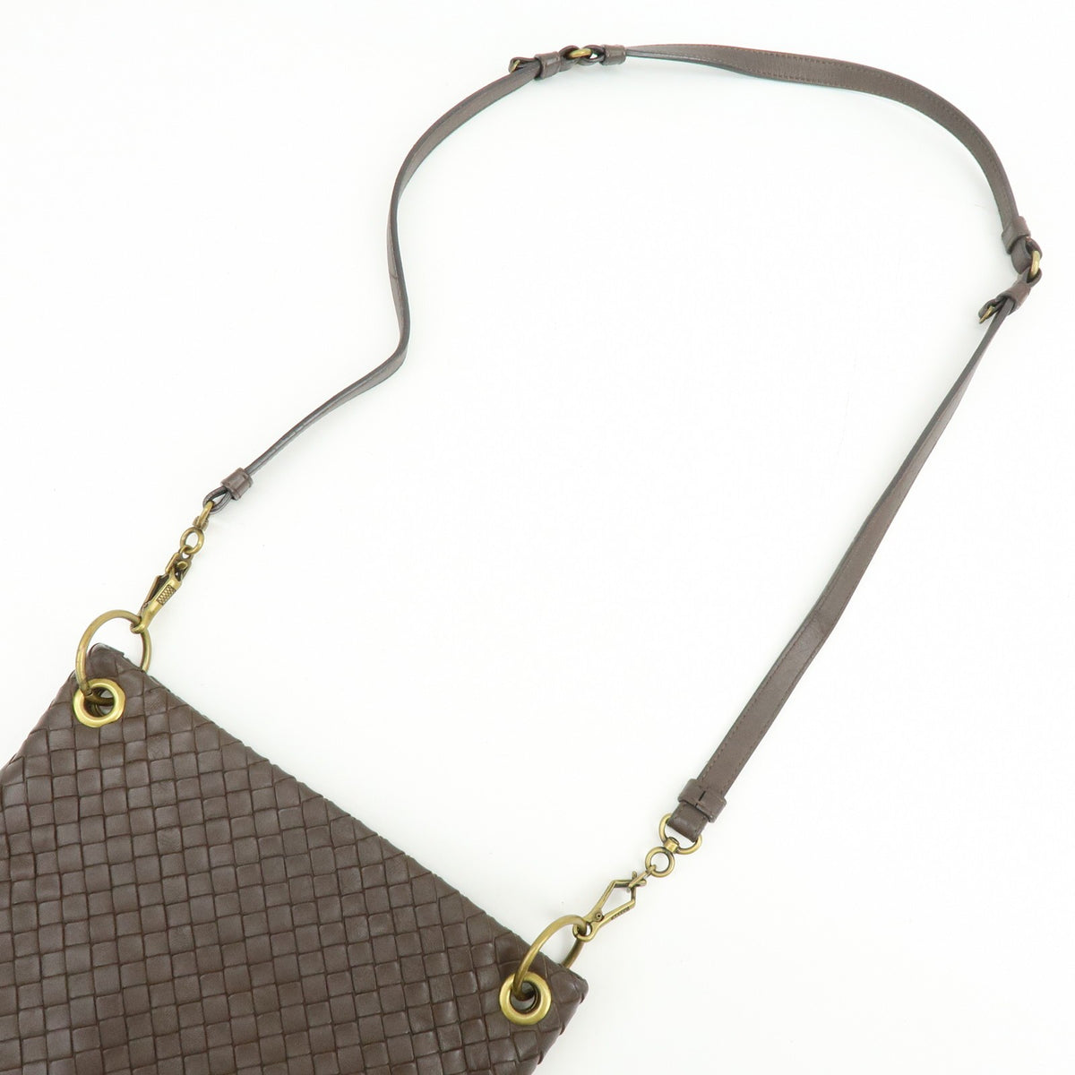 Bottega Veneta Shoulder Intrecciato Nappa Brown Leather Shoulder Bag Bag (Pre-Owned)