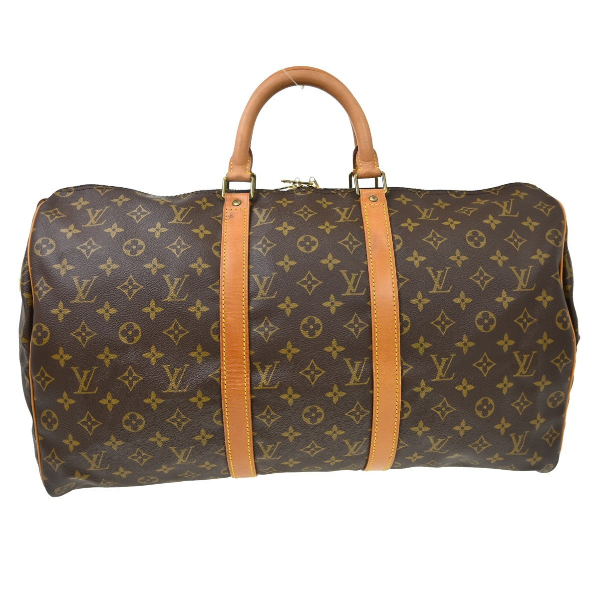 Louis Vuitton Keepall Monogram Canvas Brown Canvas Travel Bag Bag (Pre-Owned)