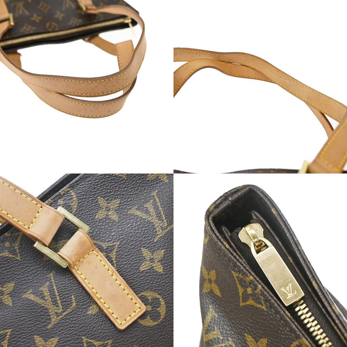 Louis Vuitton Cabas Piano Monogram Canvas Brown Canvas Tote Bag Bag (Pre-Owned)
