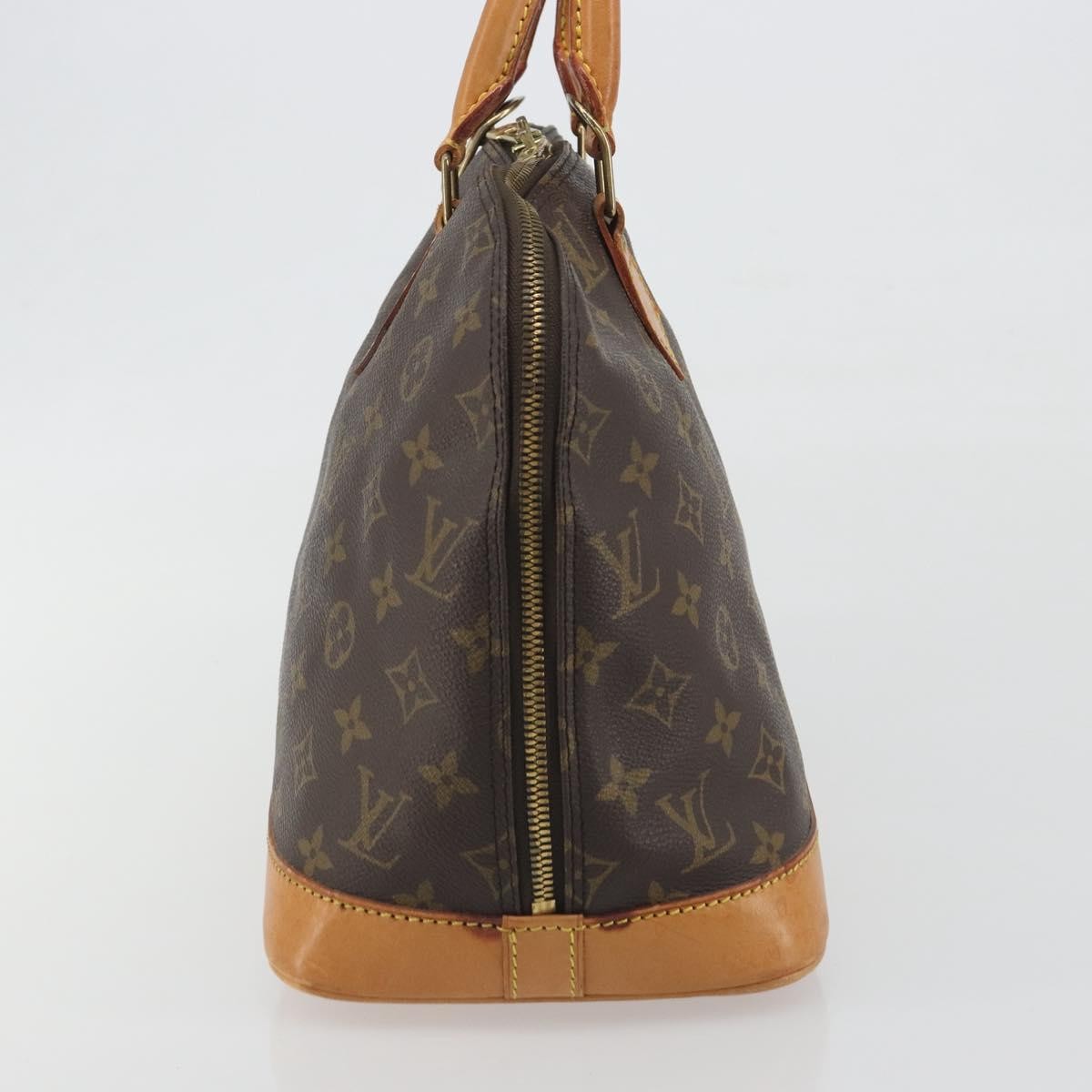 Louis Vuitton Alma Monogram Brown Canvas Handbag (Pre-Owned)