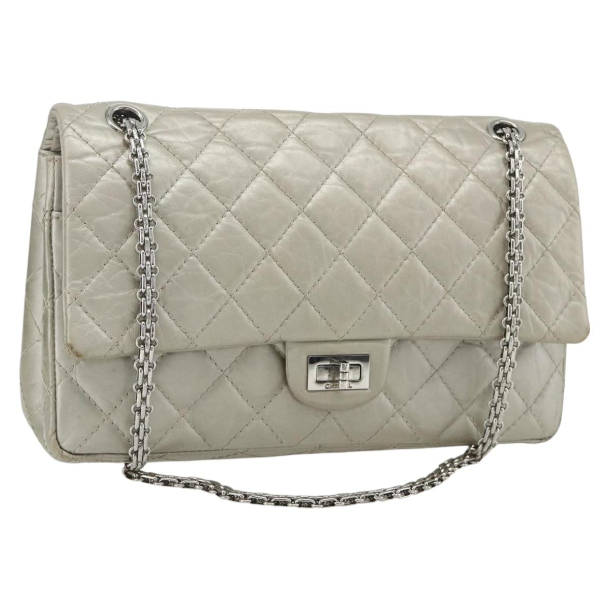 Chanel Reissue 2.55 Aged Calfskin Silver Calfskin Shoulder Bag Bag (Pre-Owned)