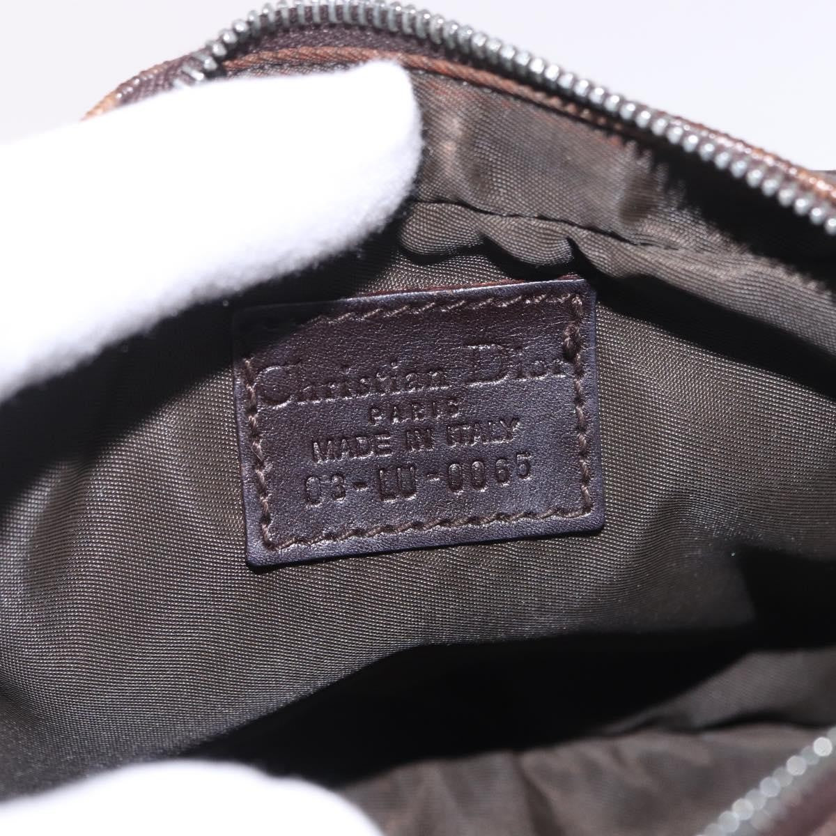 Christian Dior Vintage Trotter Diorissimo Canvas Brown Canvas Clutche & Pouche Bag (Pre-Owned)