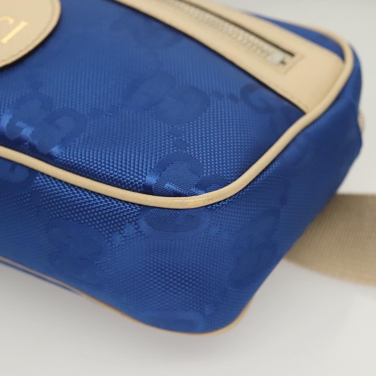 Gucci Off The Grid Belt Gg Econyl Blue Canvas Shoulder Bag Bag (Pre-Owned)