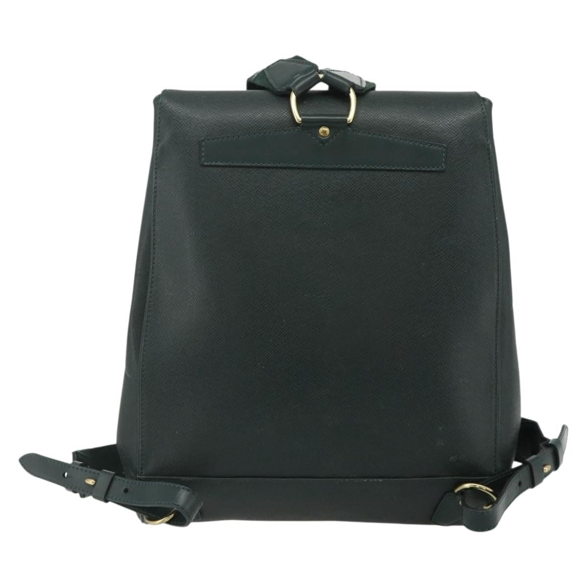 Louis Vuitton Cassiar Taiga Leather Green Leather Backpack Bag (Pre-Owned)