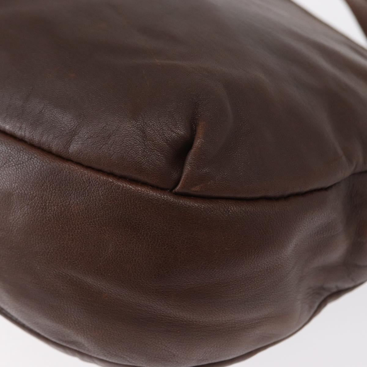Loewe Anagram Leather Brown Leather Shoulder Bag Bag (Pre-Owned)