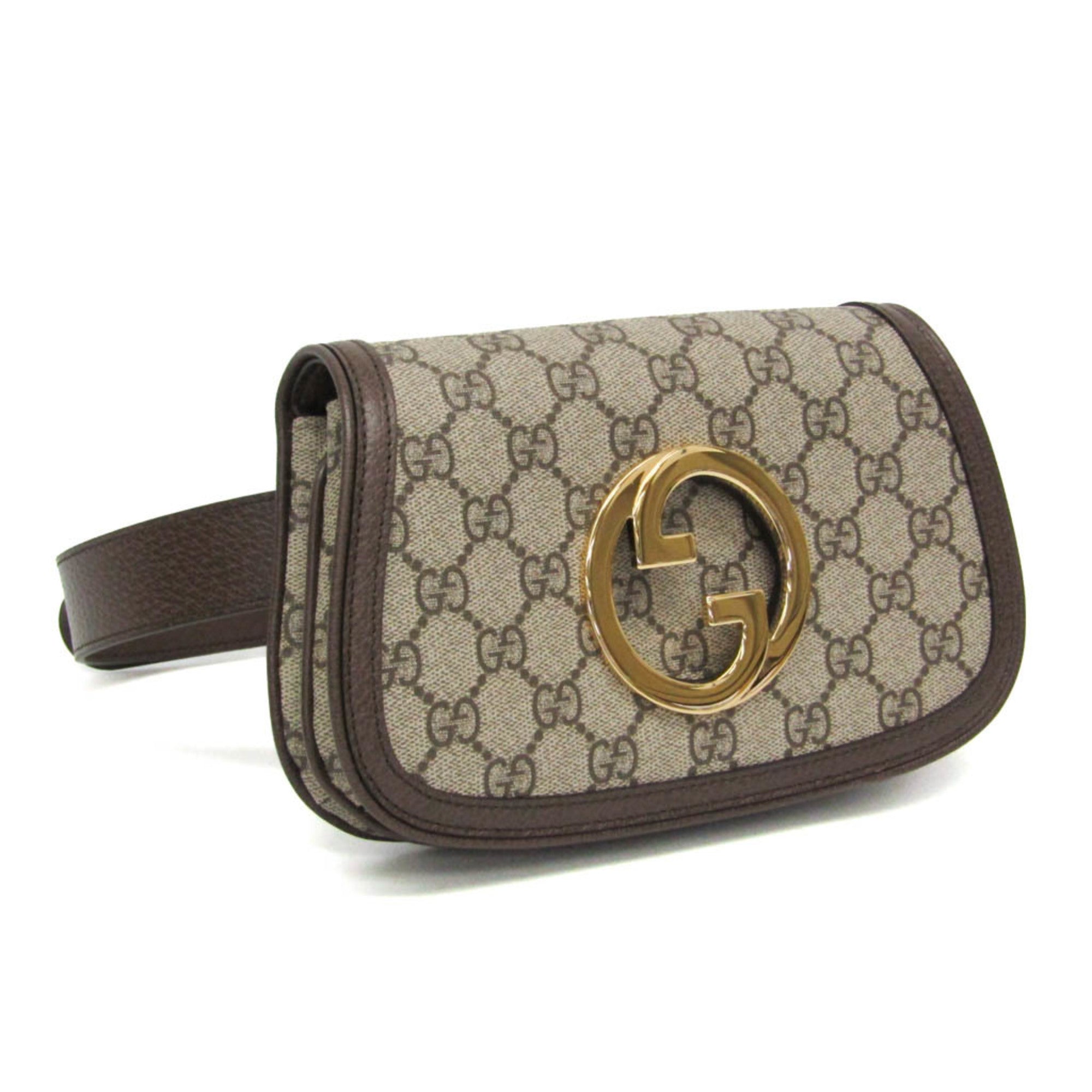 Gucci Blondie Belt Gg Coated Canvas Beige Canvas Clutche & Pouche Bag (Pre-Owned)