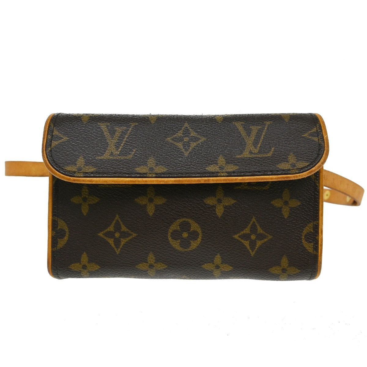 Louis Vuitton Florentine Waist Monogram Canvas Brown Canvas Clutche & Pouche Bag (Pre-Owned)