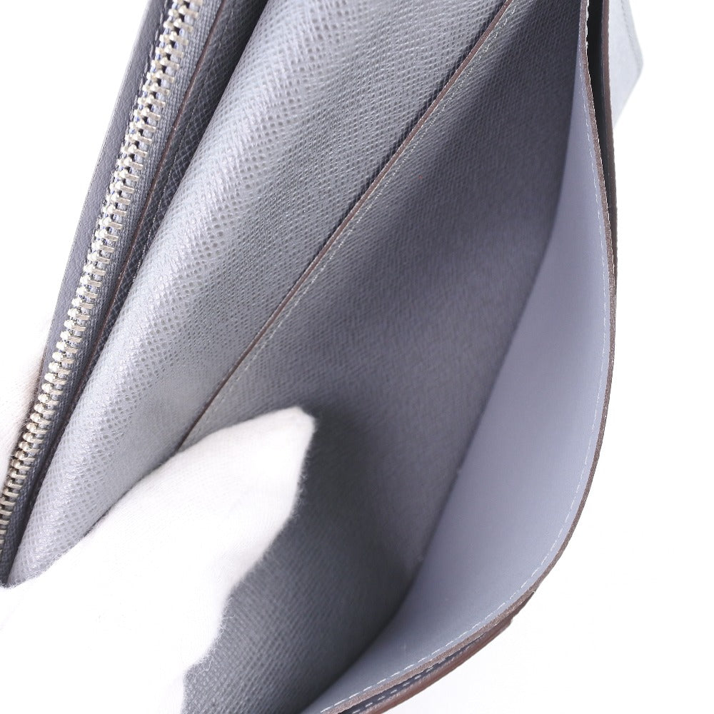 Louis Vuitton Brazza Grey Leather Wallet (Pre-Owned)