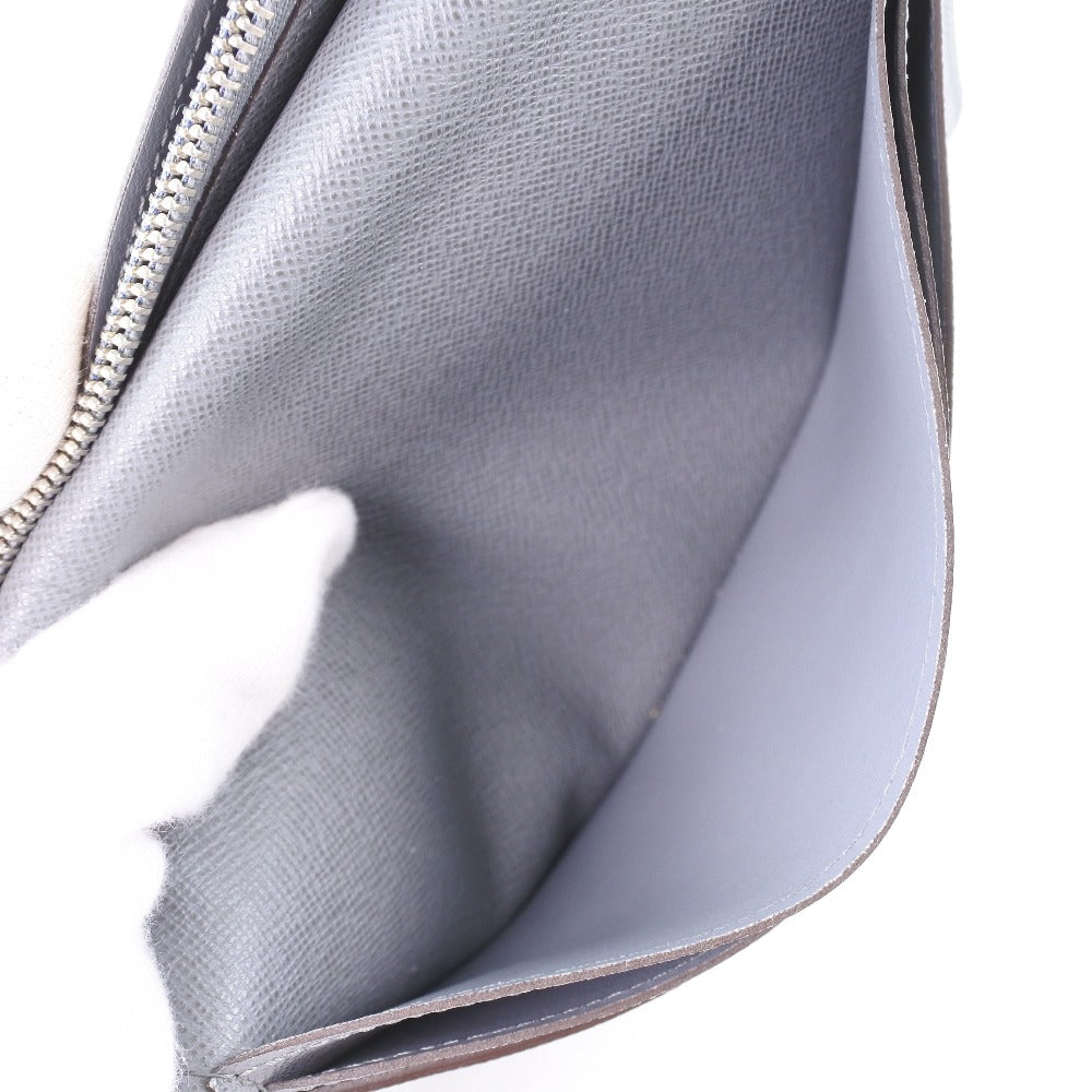 Louis Vuitton Brazza Grey Leather Wallet (Pre-Owned)