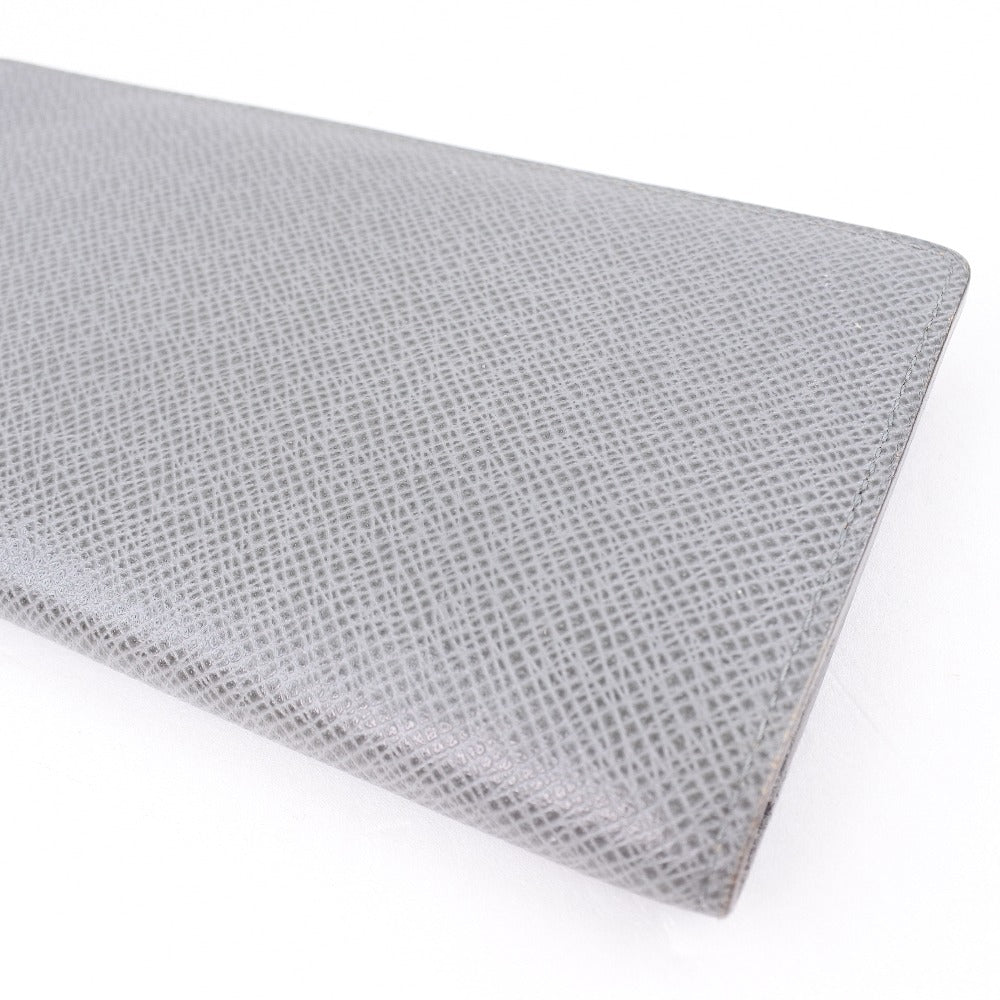Louis Vuitton Brazza Grey Leather Wallet (Pre-Owned)