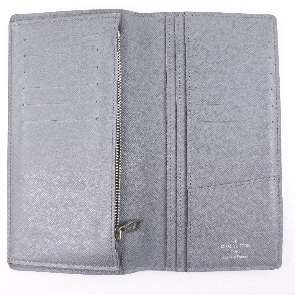 Louis Vuitton Brazza Grey Leather Wallet (Pre-Owned)