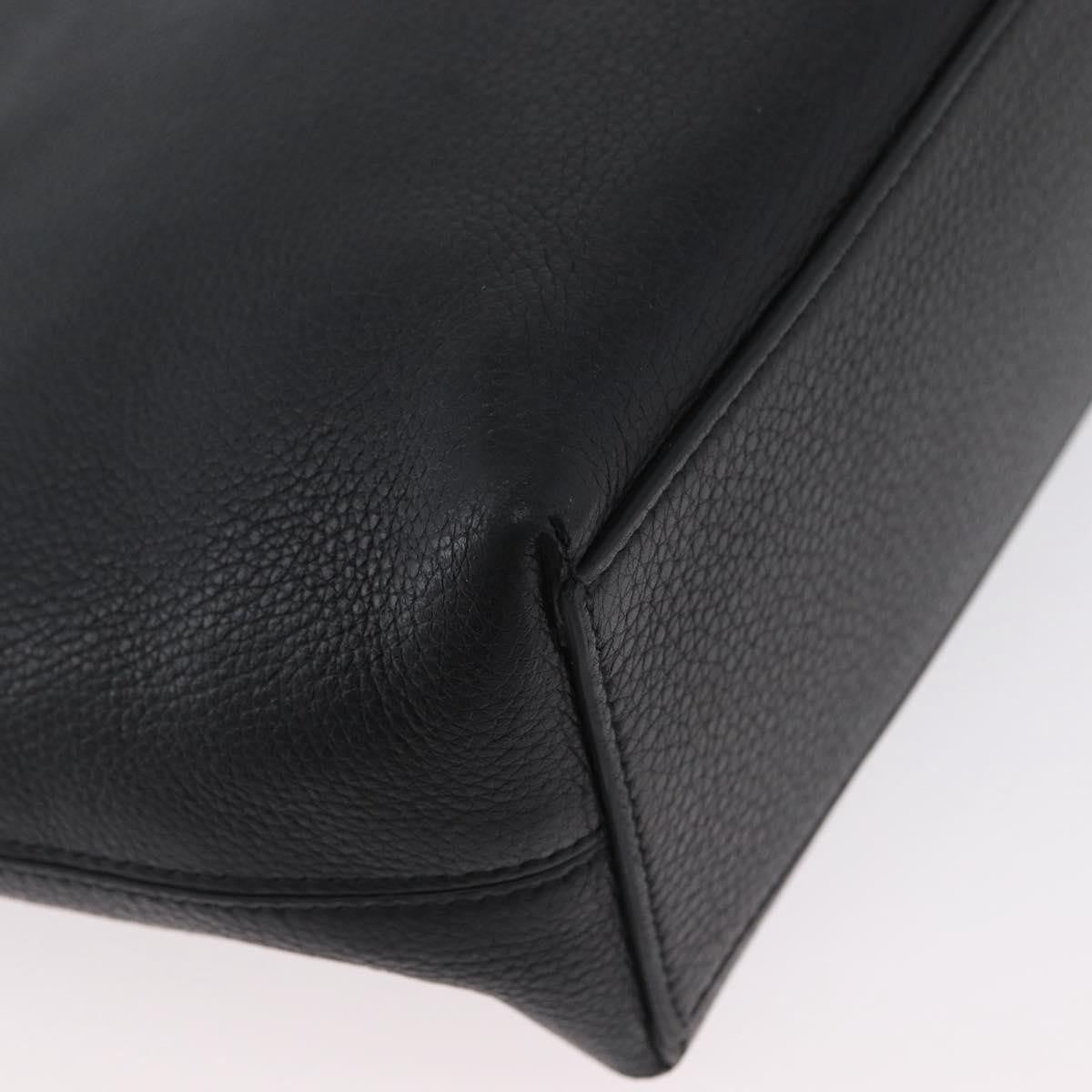 Valentino Garavani Rockstud Shopping Tote Leather Black Leather Tote Bag Bag (Pre-Owned)