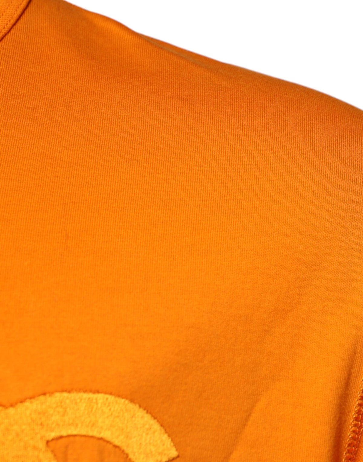 Dolce & Gabbana Orange Logo Cotton Crew Neck Men's T-shirt (Pre-Owned)