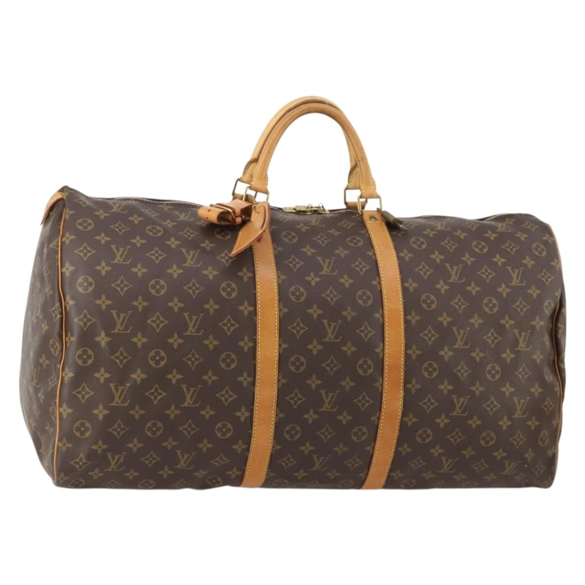 Louis Vuitton Keepall Monogram Canvas Brown Canvas Travel Bag Bag (Pre-Owned)