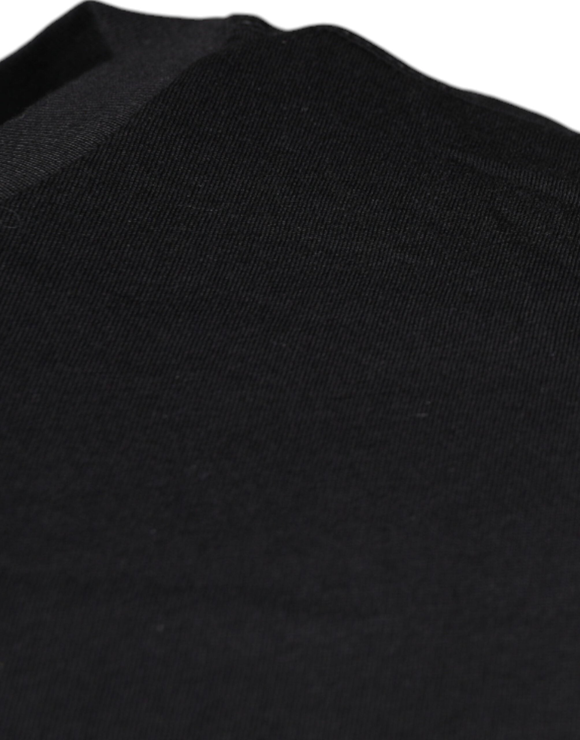 Dolce & Gabbana Black Cotton Crew Neck Short Sleeves Men's T-shirt (Pre-Owned)