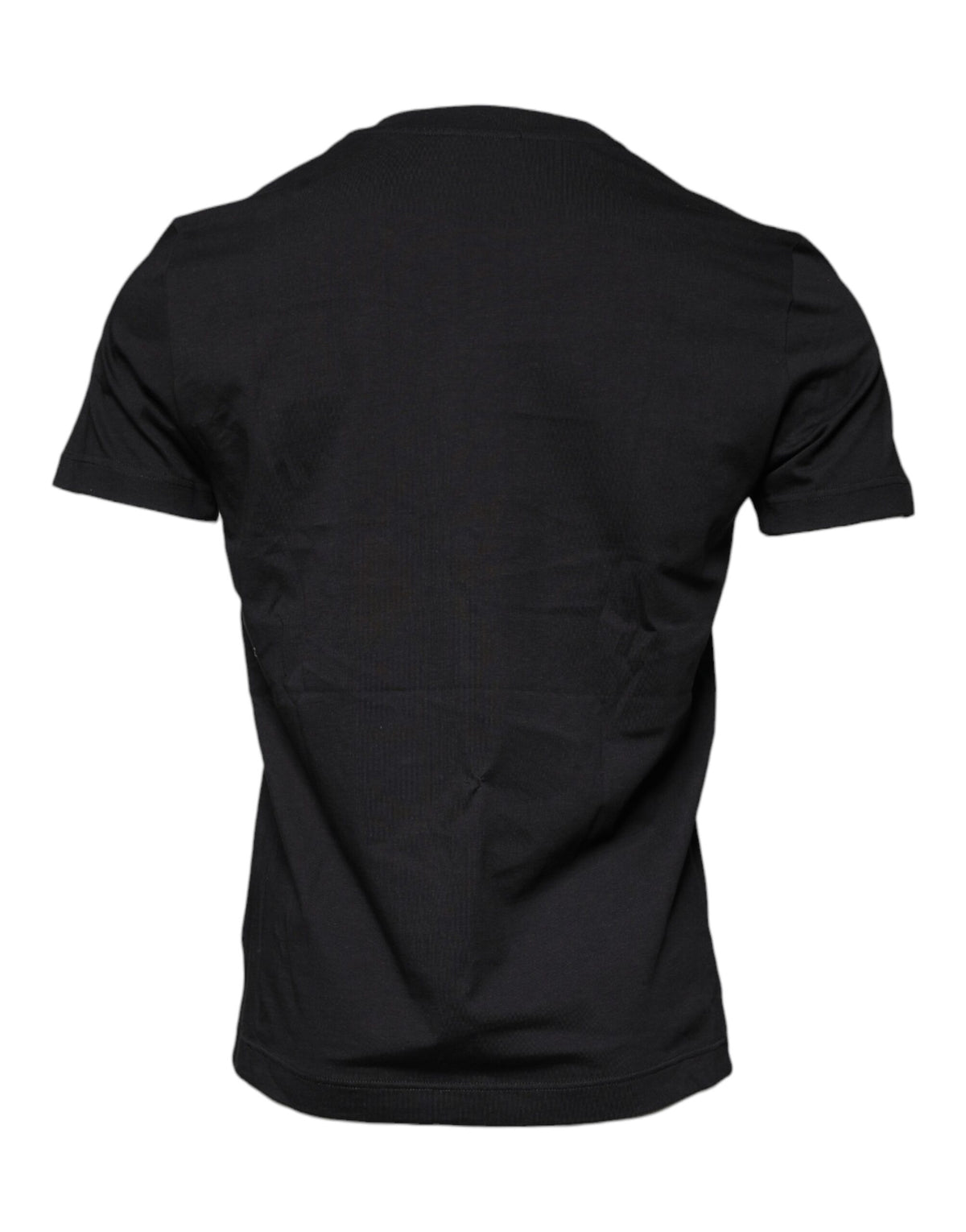 Dolce & Gabbana Black Cotton Crew Neck Short Sleeves Men's T-shirt (Pre-Owned)