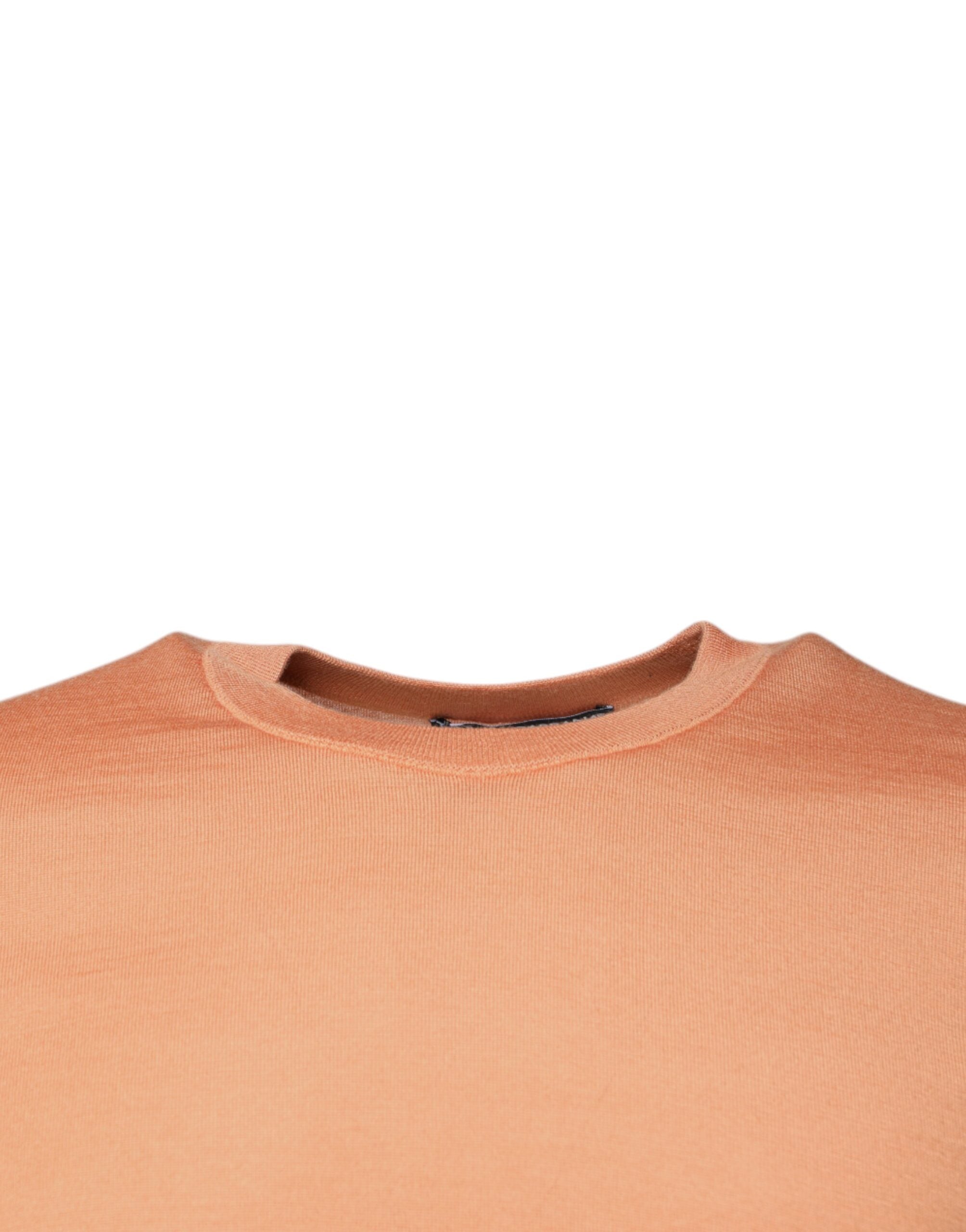 Dolce & Gabbana Beige Wool Crewneck Pullover Cropped Men's Sweater