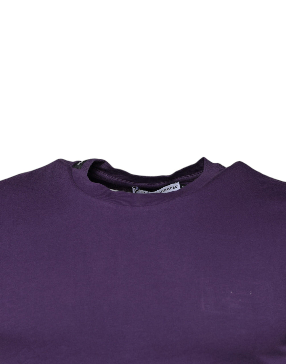 Dolce & Gabbana Violet Cotton Crew Neck Short Sleeve Men's T-shirt (Pre-Owned)