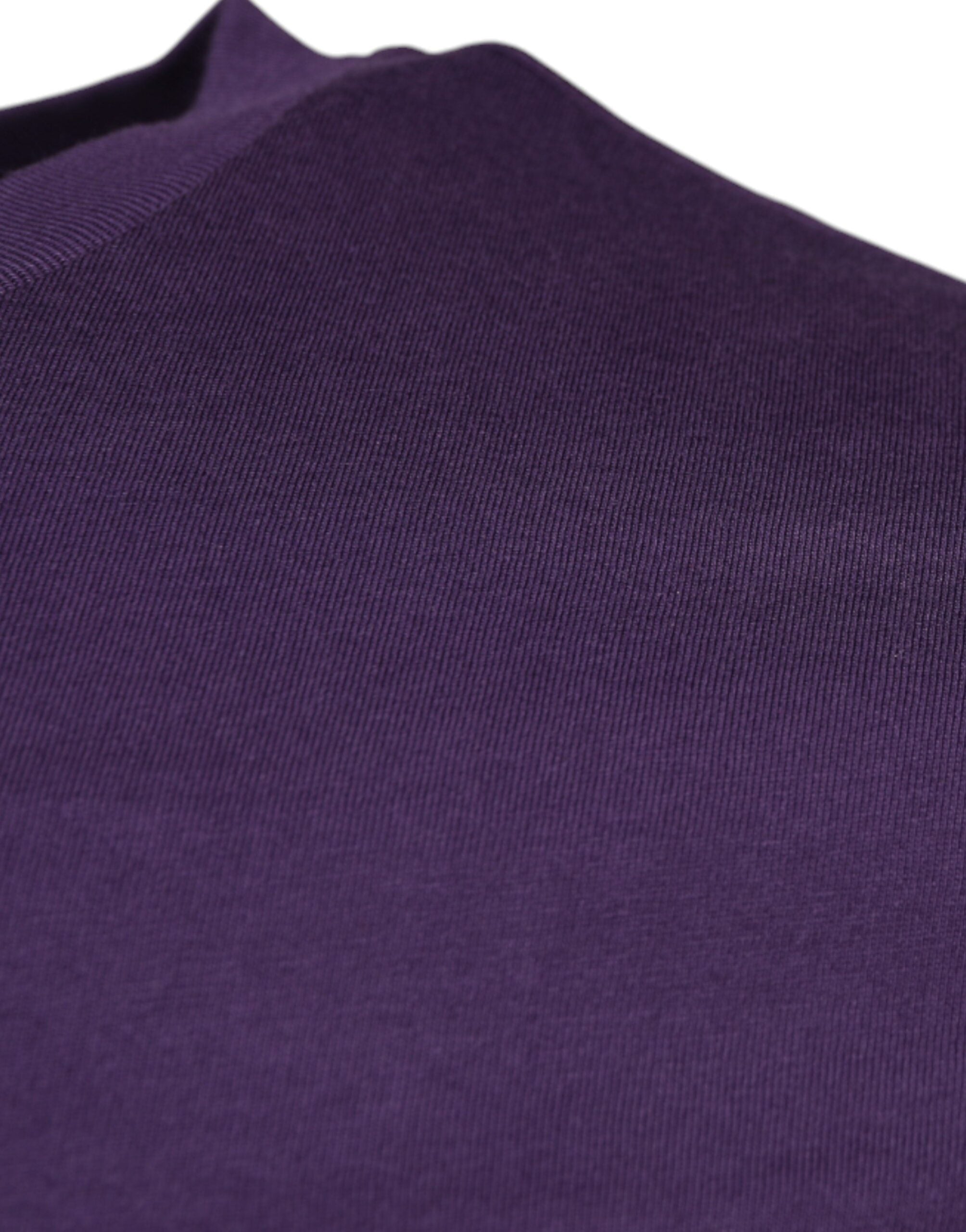 Dolce & Gabbana Violet Cotton Crew Neck Short Sleeve Men's T-shirt (Pre-Owned)