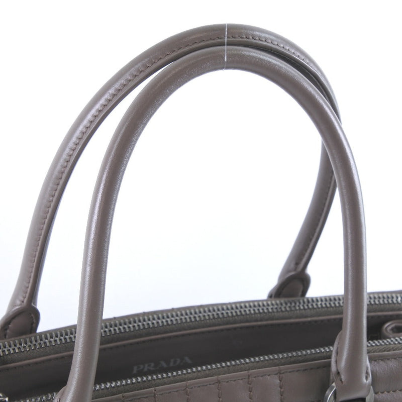 Prada Diagramme Grey Pony-Style Calfskin Handbag (Pre-Owned)