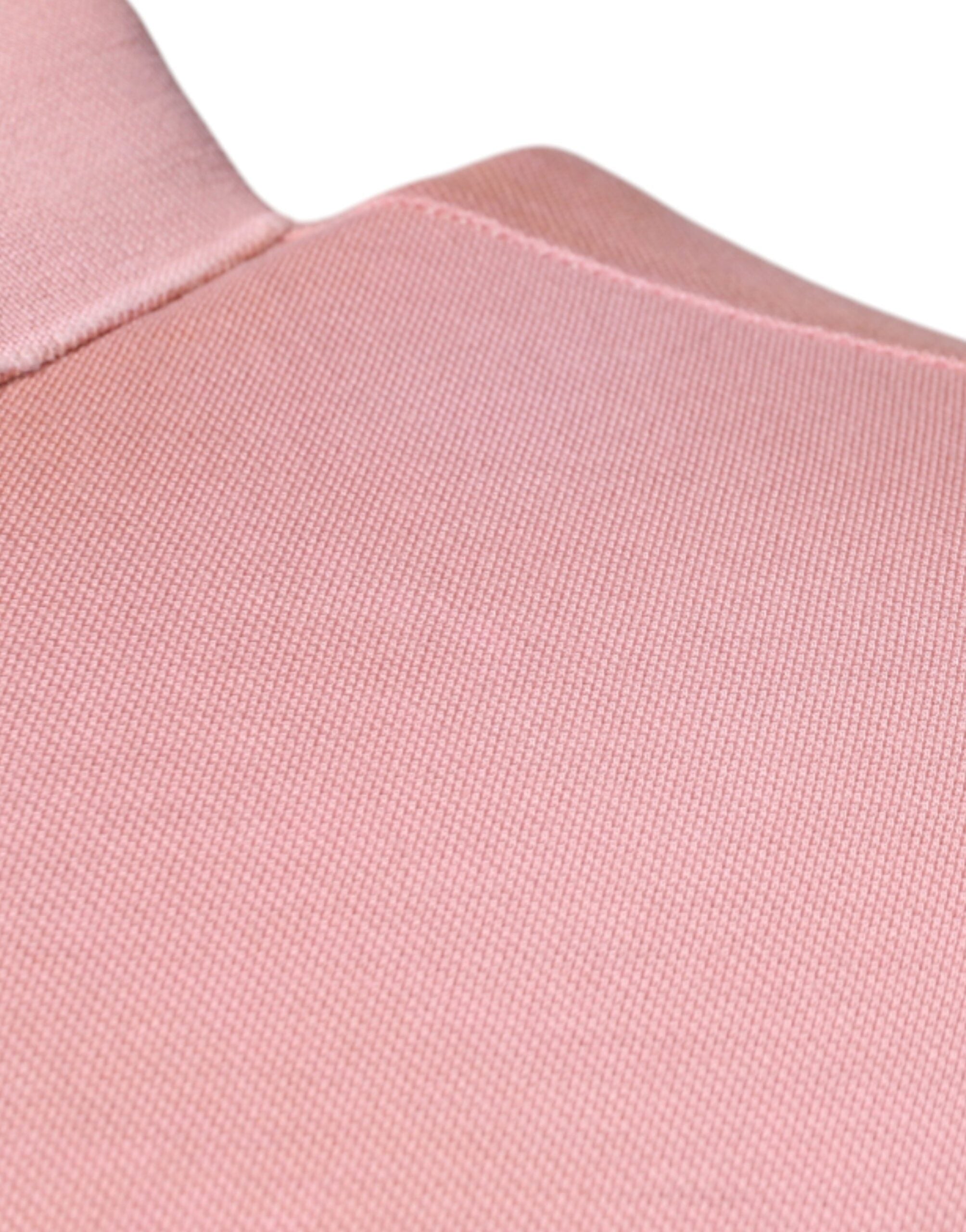 Dolce & Gabbana Pink Crown Collared Short Sleeve Polo Men's T-shirt (Pre-Owned)