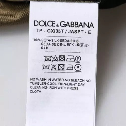 Dolce & Gabbana Multicolor Camouflage Collared Polo Men's T-shirt (Pre-Owned)