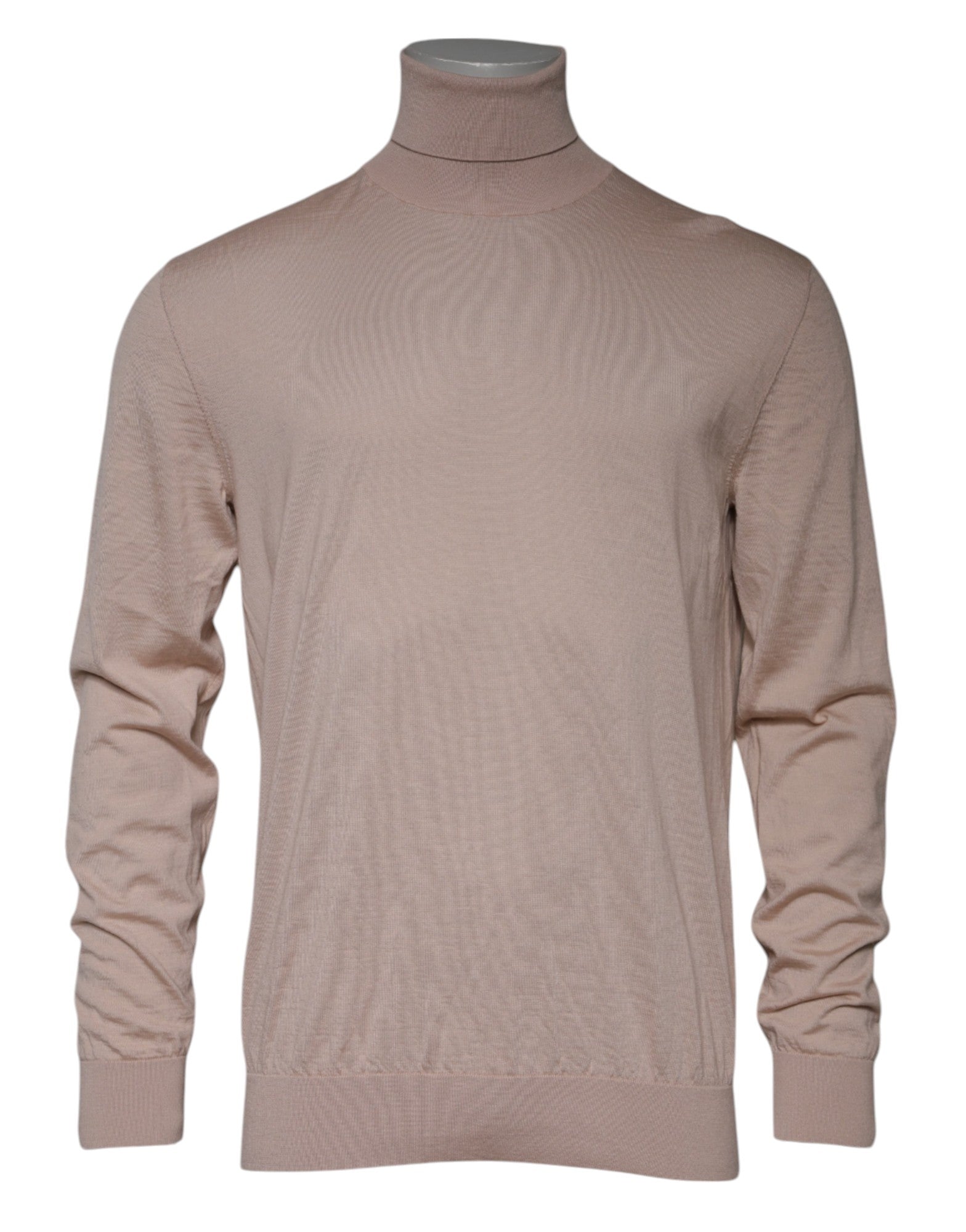 Dolce & Gabbana Beige Cashmere Turtleneck Pullover Men's Sweater (Pre-Owned)