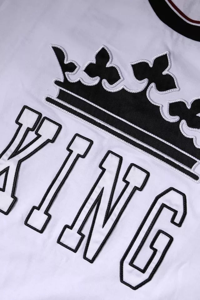 Dolce & Gabbana White Jersey Crew Neck Short Sleeves Men's T-shirt