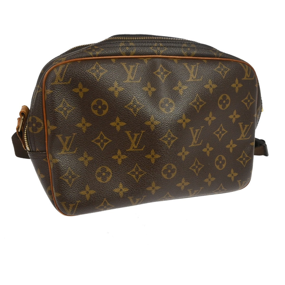 Louis Vuitton Reporter Monogram Brown Canvas Shoulder Bag Bag (Pre-Owned)