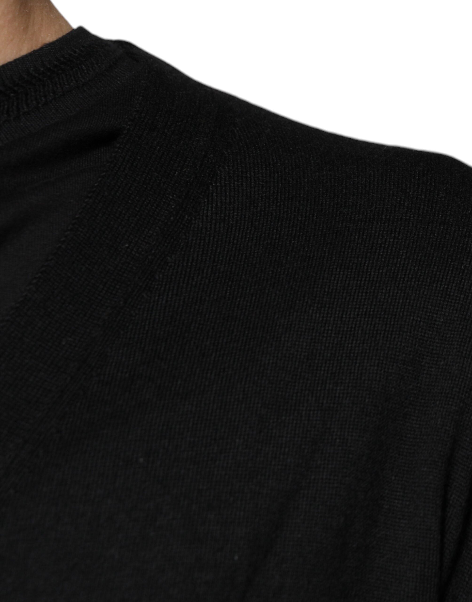 Dolce & Gabbana Black Cashmere Button Down Cardigan Men's Sweater