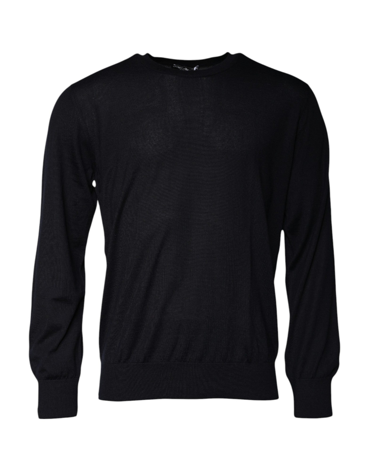 Dolce & Gabbana Blue Cashmere Crew Neck Pullover Men's Sweater (Pre-Owned)