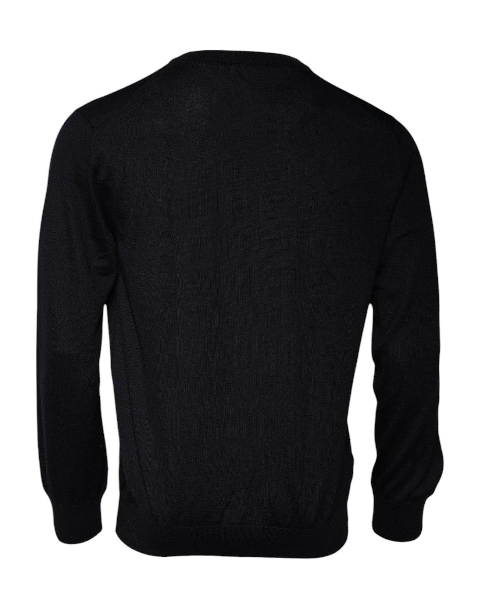 Dolce & Gabbana Blue Cashmere Crew Neck Pullover Men's Sweater (Pre-Owned)