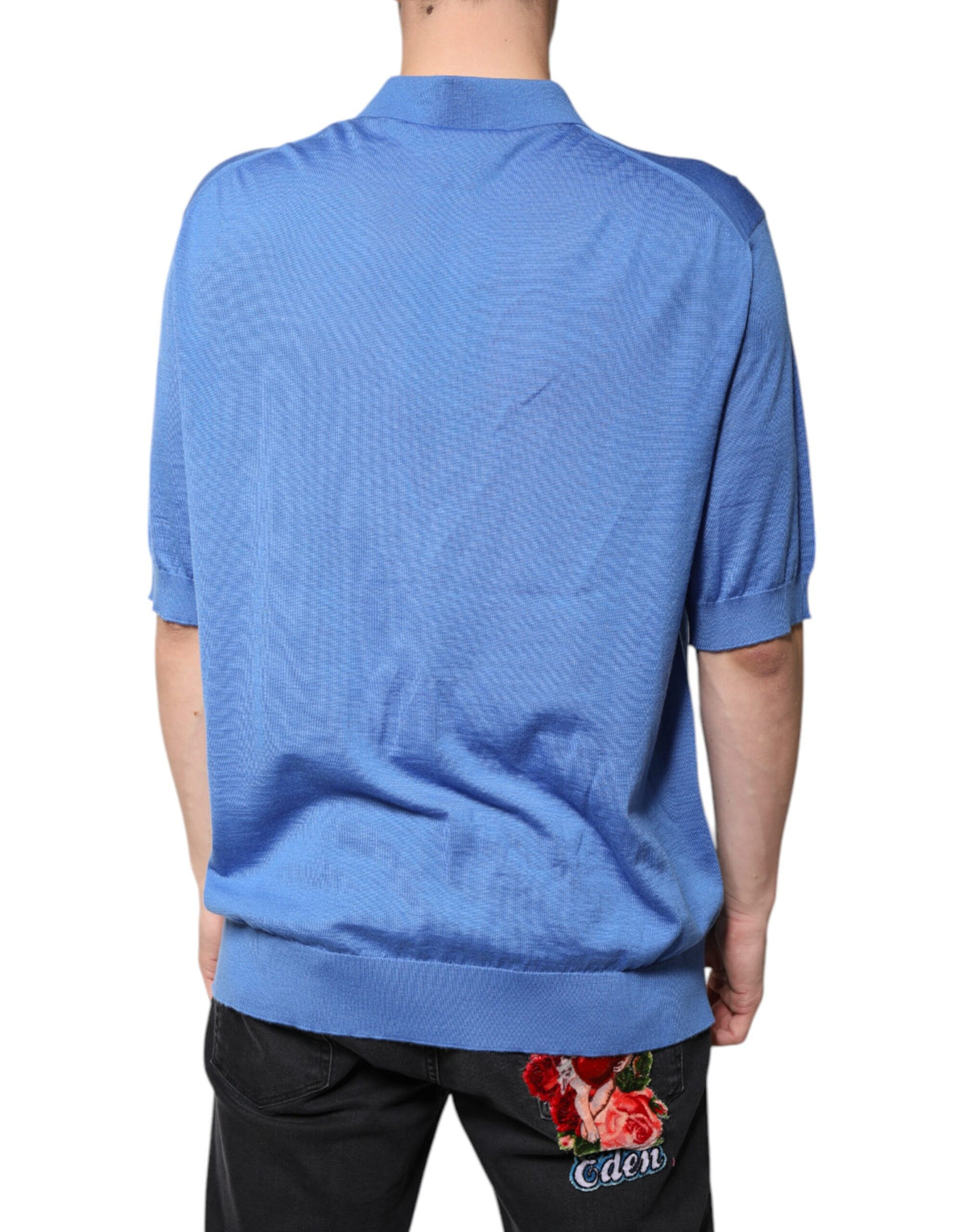 Dolce & Gabbana Blue Collared Short Sleeves Polo Men's T-shirt (Pre-Owned)