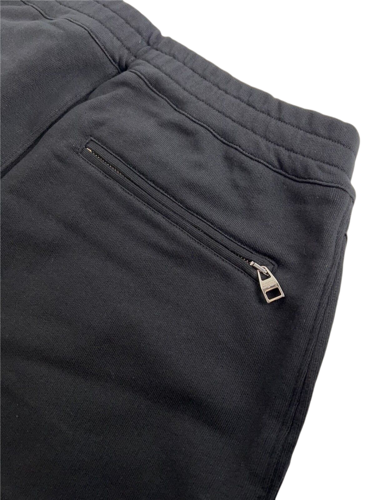 Alexander McQueen Men's Black Cotton Short w/Green Dragon Patch 612763 1000