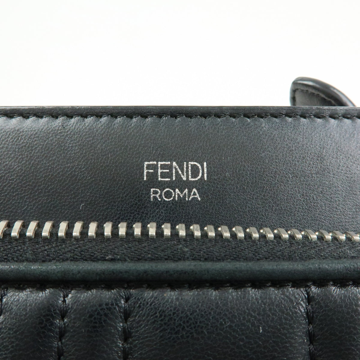 Fendi Dotcom Click Quilted Leather Black Leather Shoulder Bag Bag (Pre-Owned)