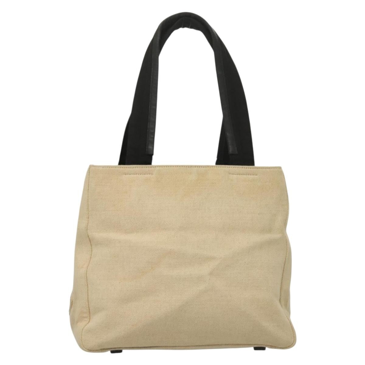 Prada Sport Canvas Beige Canvas Tote Bag Bag (Pre-Owned)