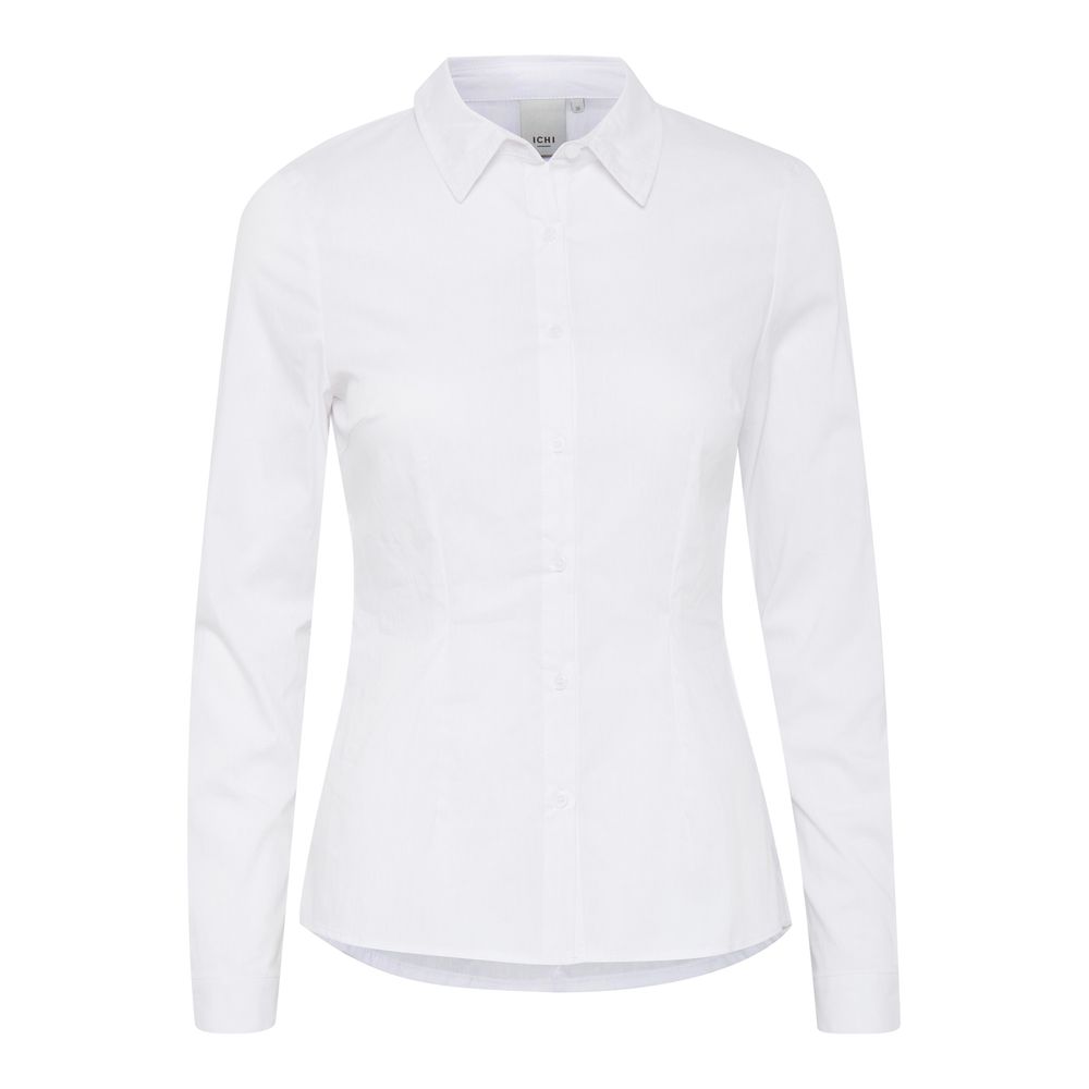 ICHI White Cotton Women's Shirt