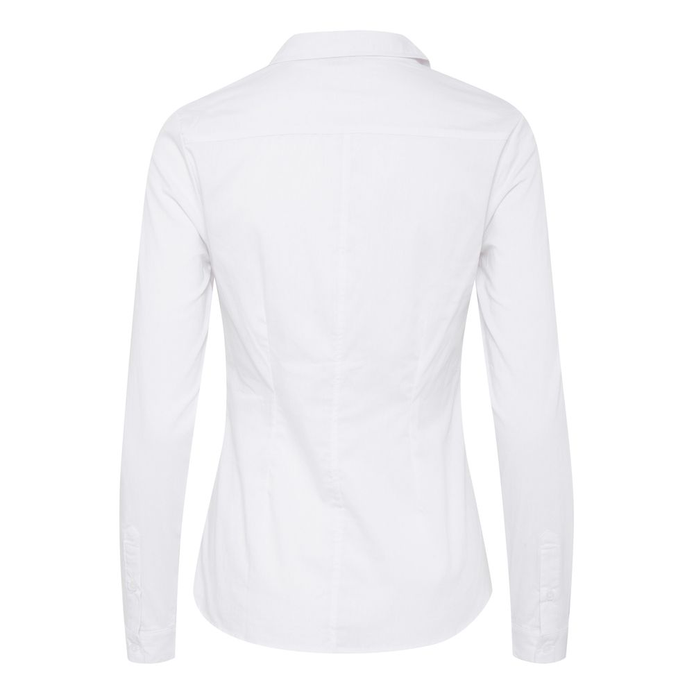 ICHI White Cotton Women's Shirt