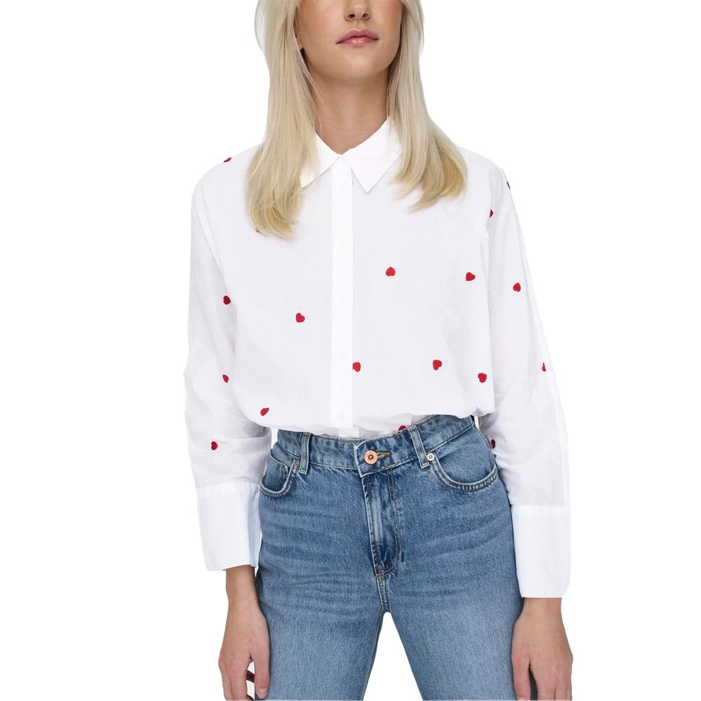 Only White Cotton Women's Shirt