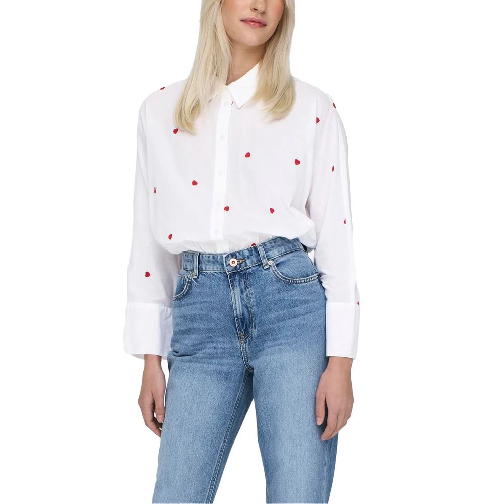 Only White Cotton Women's Shirt
