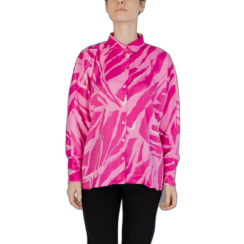 Only Pink Polyester Women's Shirt