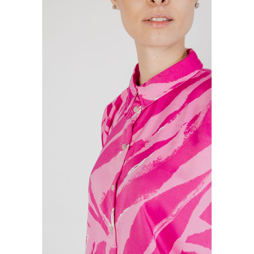 Only Pink Polyester Women's Shirt