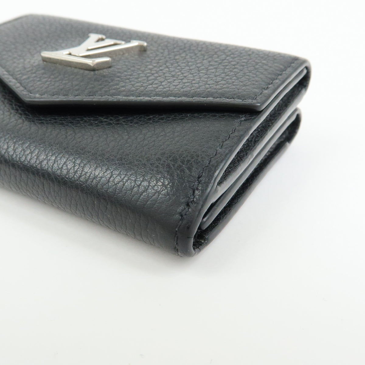 Louis Vuitton Lockmini Leather Black Leather Wallets Accessory (Pre-Owned)