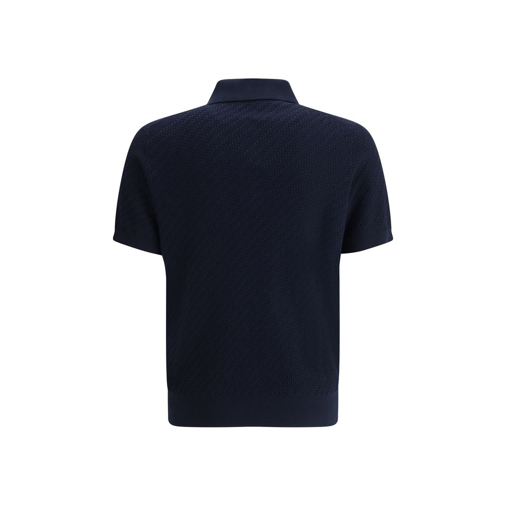 Brioni Polo Shirt with woven Men's pattern