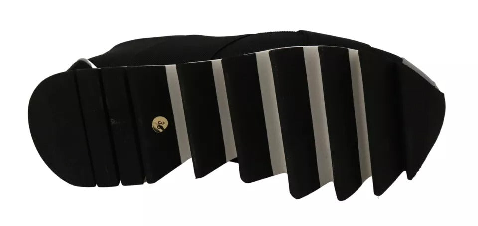 Dolce & Gabbana Black Shark Neoprene Stretch Sneakers Women's Shoes (Pre-Owned)