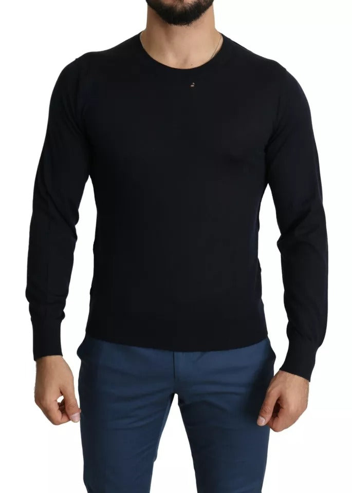 Dolce & Gabbana Black Cashmere Crew Neck Sweatshirt Men's Sweater (Pre-Owned)