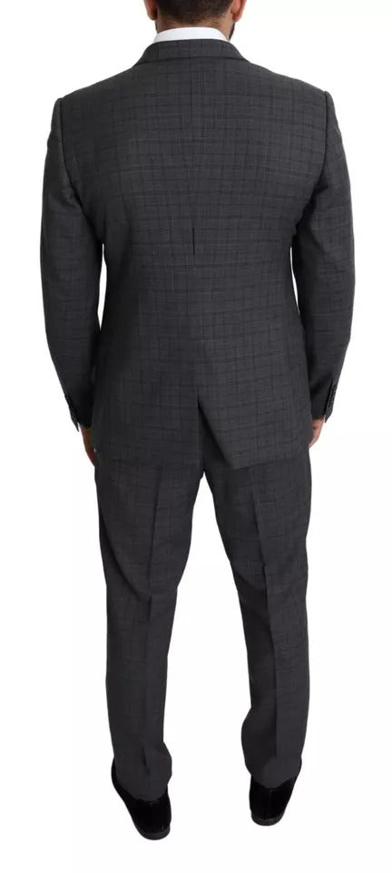 Dolce & Gabbana Gray Wool Men Formal 2 Piece MARTINI Men's Suit