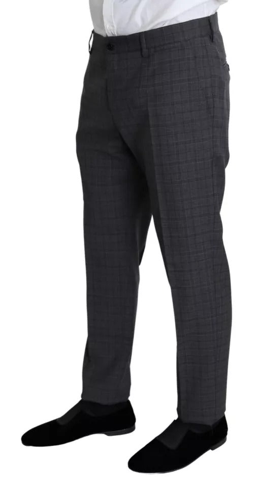 Dolce & Gabbana Gray Wool Men Formal 2 Piece MARTINI Men's Suit