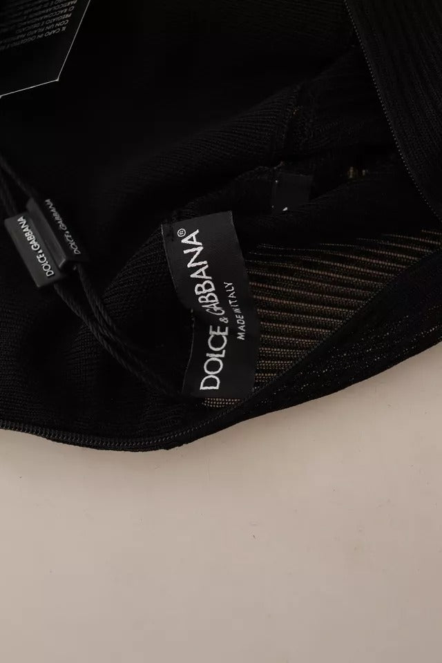 Dolce & Gabbana Black Turtleneck Form Fitting Pullover Women's Sweater (Pre-Owned)