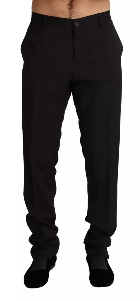 Dolce & Gabbana Black Dress Formal Skinny Men's Pants
